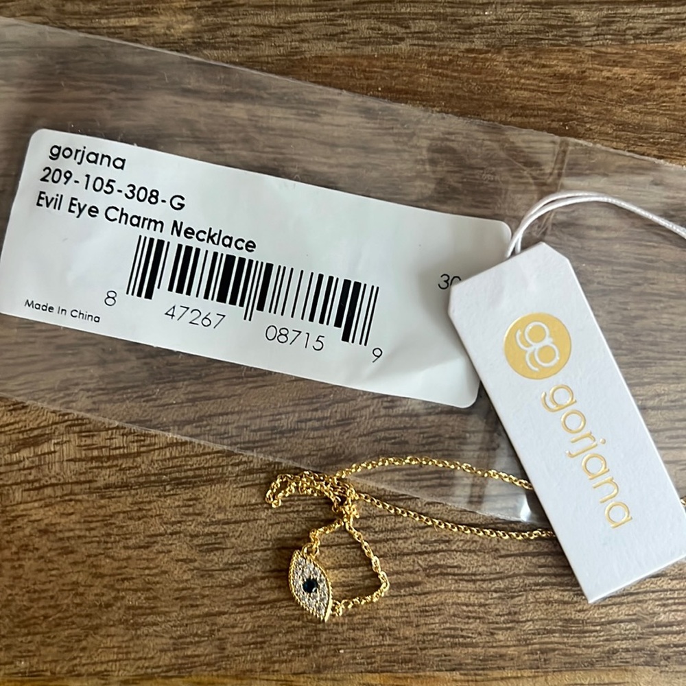 Gorjana Evil Eye Charm Necklace